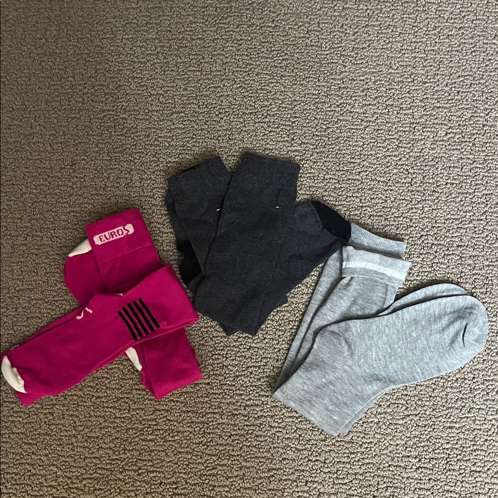 cold weather socks. 3 pairs. Tommy Hilfiger, Euros & unbranded SKIN SOCKS